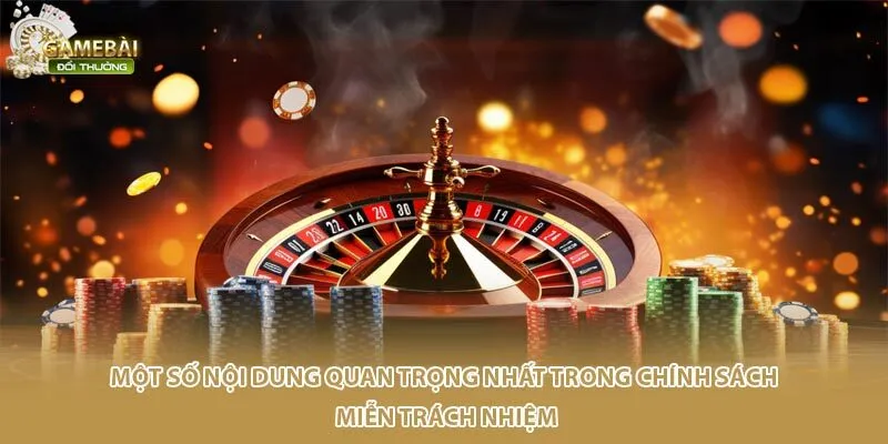 Một số nội dung quan trọng nhất trong chính sách miễn trách nhiệm